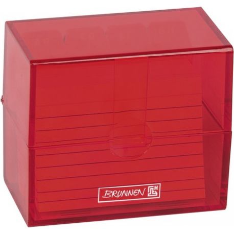 Boîte à fiches A8 remplie red
