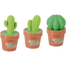 Taille-crayon Cactus 2 usages+gomme