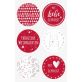 Sticker Weih rd rouge 4cm