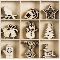 Ornem.boîte bois Noël 4