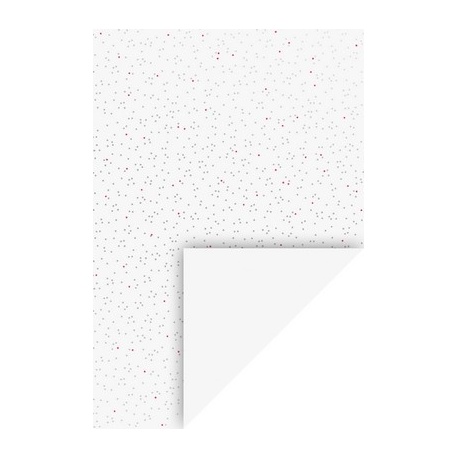 Carton A4 220g blanc, Pois fluo