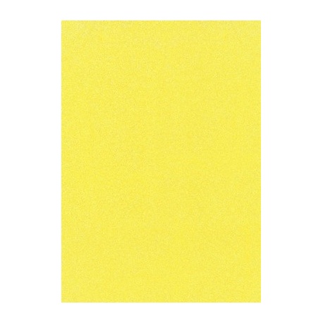 Carton pailleté A4 200g jaune fluo