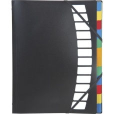 Chemise trieur A4 polypro 12 comp.