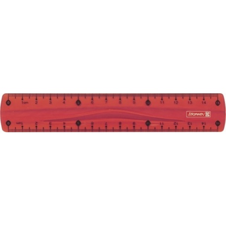 Règle 15cm ColourCode red
