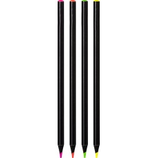 Crayon de couleur Fluo 4c assorties