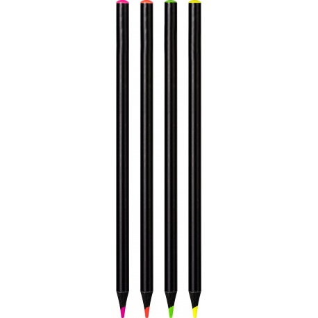 Crayon de couleur Fluo set de 4pc