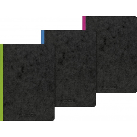 Carnet A5 FACT!plus FSC 3coul.ligné