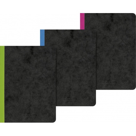 Carnet A6 FACT!plus FSC 3coul. uni