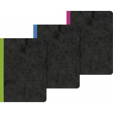 Carnet A6 FACT!plus FSC 3coul.ligné