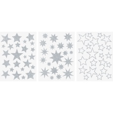 Sticker fenêtre Étoile argenté