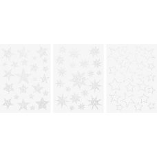 Sticker fenêtre Étoile blanc