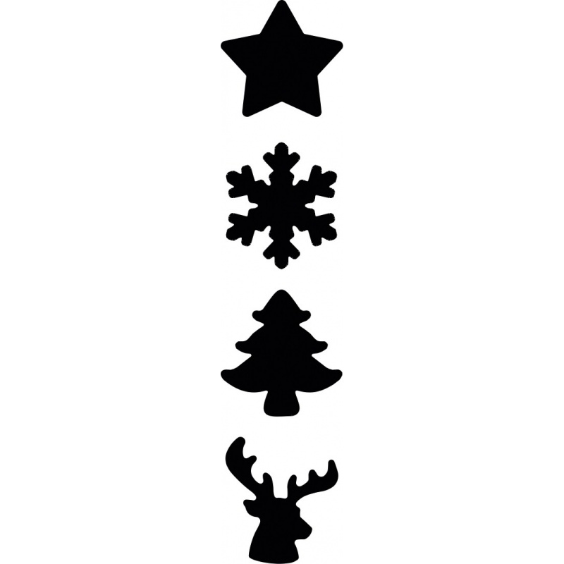 Perforatrices, motifs de Noël, dim. 25 mm, 12 pièce/ 1 Pq