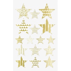 Sticker Étoiles motif or