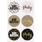 Sticker Party rond 4 cm