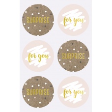 Sticker Surprise rond 4 cm