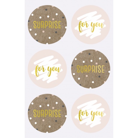 Sticker Surprise rond 4 cm