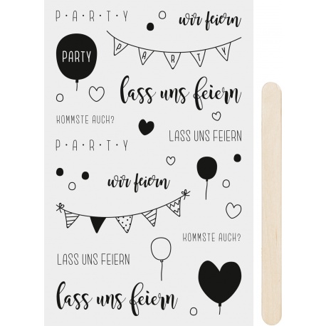 Autocollant à gratter Lass uns feie