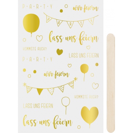 Autocollant à gratter Lass uns feie