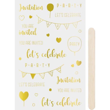 Autocollant à gratter Celebrate or