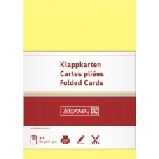 Carte double A6 160g jau10pc