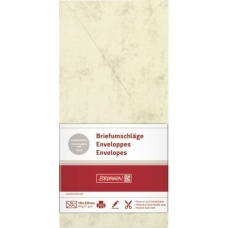 Enveloppe DL marbrée cha 10pc