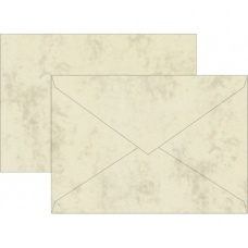 Enveloppe C6 marbrée cha 10pc