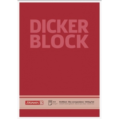 Bloc correspondance A4 Dicker uni
