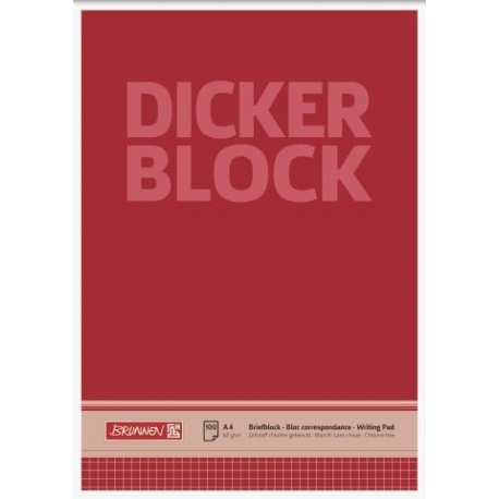 Bloc correspondance A4 Dicker 5x5