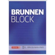 Bloc correspondance A4 BRUNNEN lign