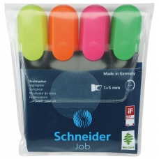 Surligneur Job assorti Pochette 4 pièces