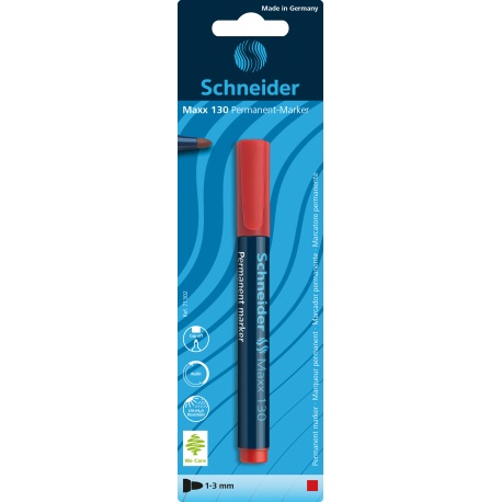 Marqueur permanent Maxx 130 rouge Blister 1 pièce