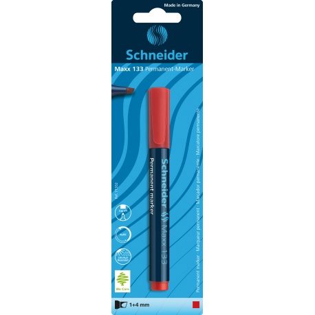 Marqueur permanent Maxx 133 rouge Blister 1 pièce