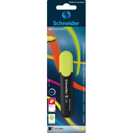 Surligneur Job jaune Blister 1 pièce