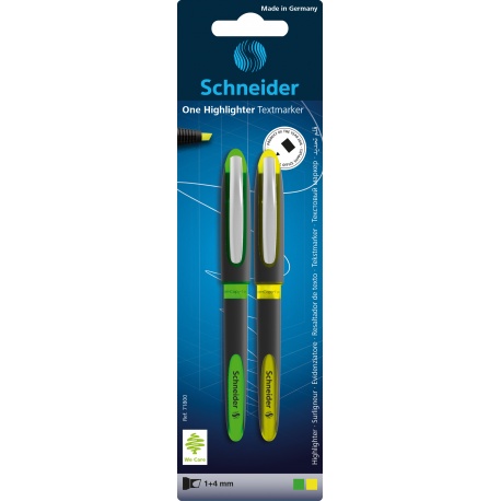 Surligneur One Highlighter assorti Blister 2 pièces