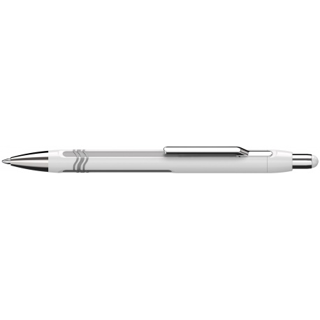 Stylo à bille Epsilon blanc-argent Recharge Slider 755 XB bleue