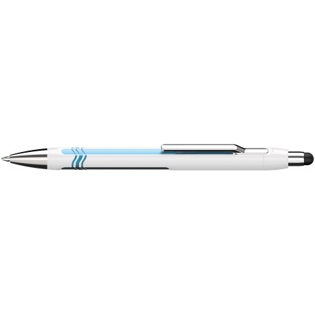 Stylo à bille Epsilon Touch blanc-bleu Recharge Slider 755 XB bleue
