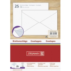 Enveloppe C6 gommé doublé-soie 25pc