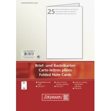 Carte pliée A6 250g blanc 25pc