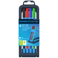 Stylo à bille Slider Edge XB basic Box 4 pièces France