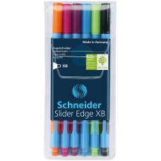 Stylo à bille Slider Edge XB col. Pochette 6 pièces