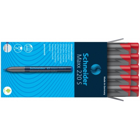 Marqueur universel Maxx 220 S perm. rouge