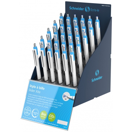 Stylo à bille Slider Xite ass. SiS Presentoir 30 pièces D+F