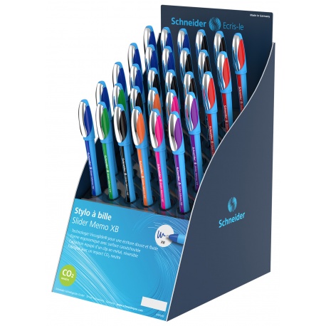 Stylo à bille Slider Memo XB ass. Presentoir 30 pièces F