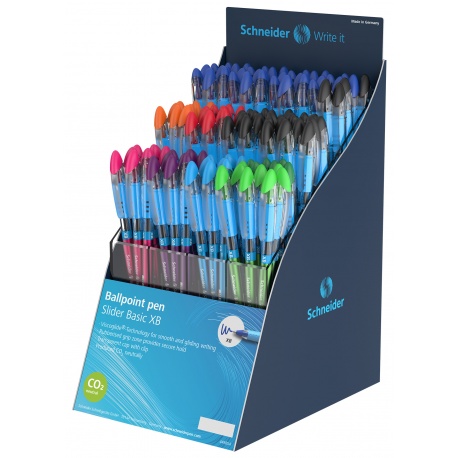 Stylo à bille Slider Basic XB col. Presentoir 120 pièces GB