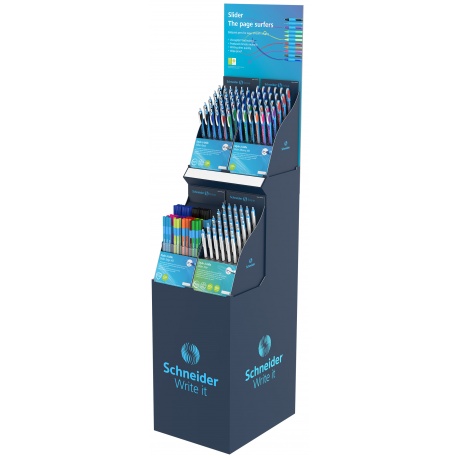 Stylo a bille Slider assorti Presentoir 4pcs.Tower F