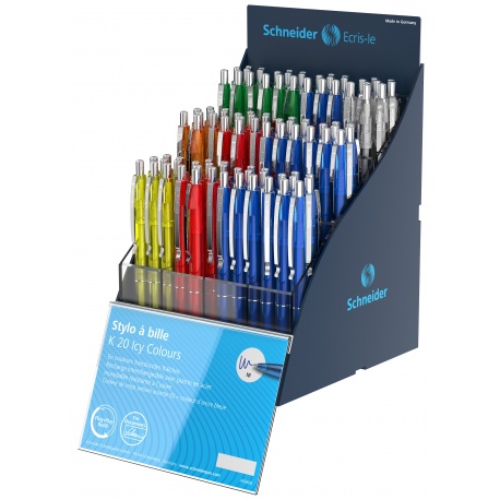 Stylo à bille K20 Icy Colours SiS Presentoir 100 pièces D+F