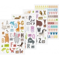 Sticker fenêtre Alphabet Animaux