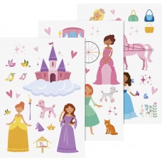 Sticker pour fenêtre Princesse 3pces
