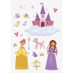 Sticker pour fenêtre Princesse 3pces
