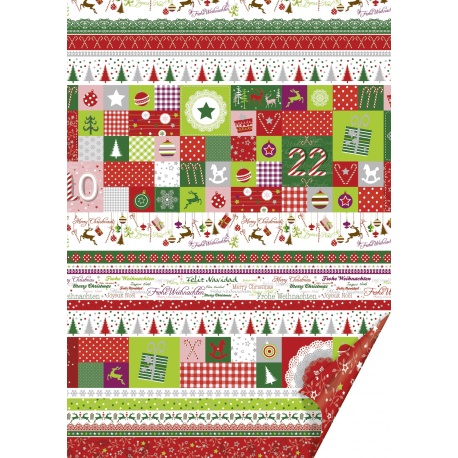 Carton 50x70cm 300g Christmas Red